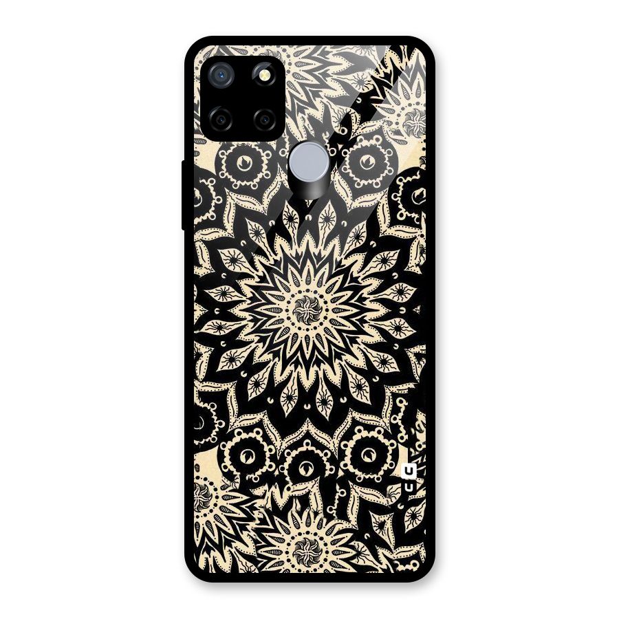 Golden Mandala Glass Back Case for Realme Narzo 20