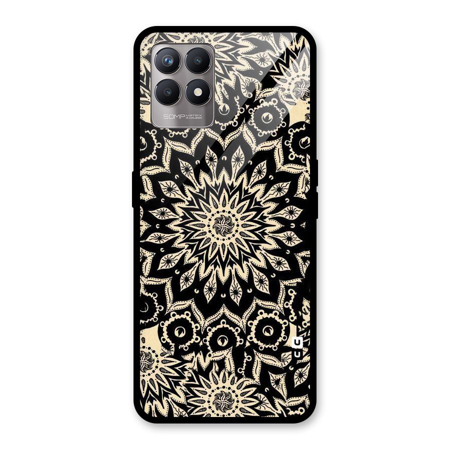 Golden Mandala Glass Back Case for Realme Narzo 50
