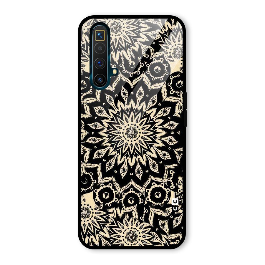 Golden Mandala Glass Back Case for Realme X3