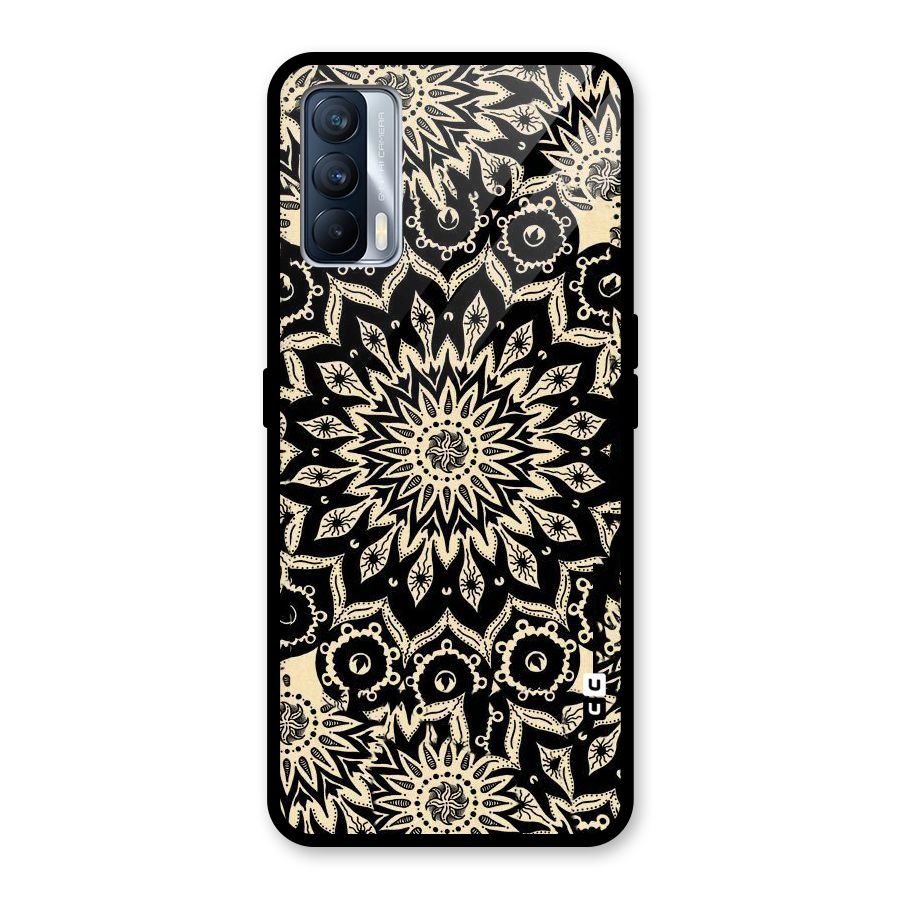 Golden Mandala Glass Back Case for Realme X7