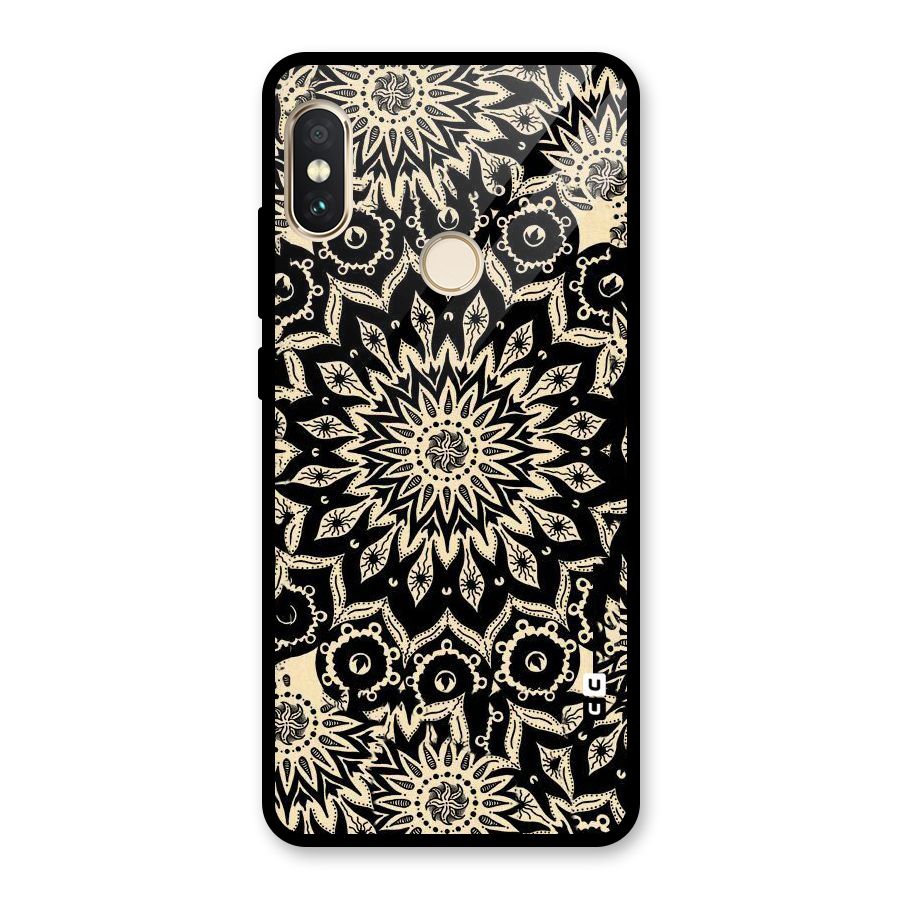 Golden Mandala Glass Back Case for Redmi Note 5 Pro