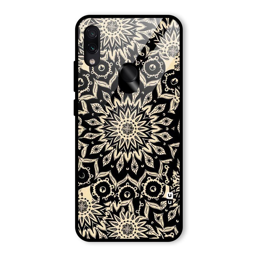 Golden Mandala Glass Back Case for Redmi Note 7 Pro
