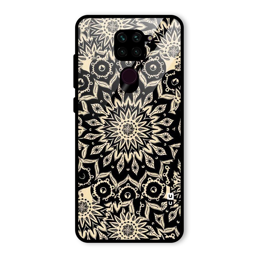 Golden Mandala Glass Back Case for Redmi Note 9