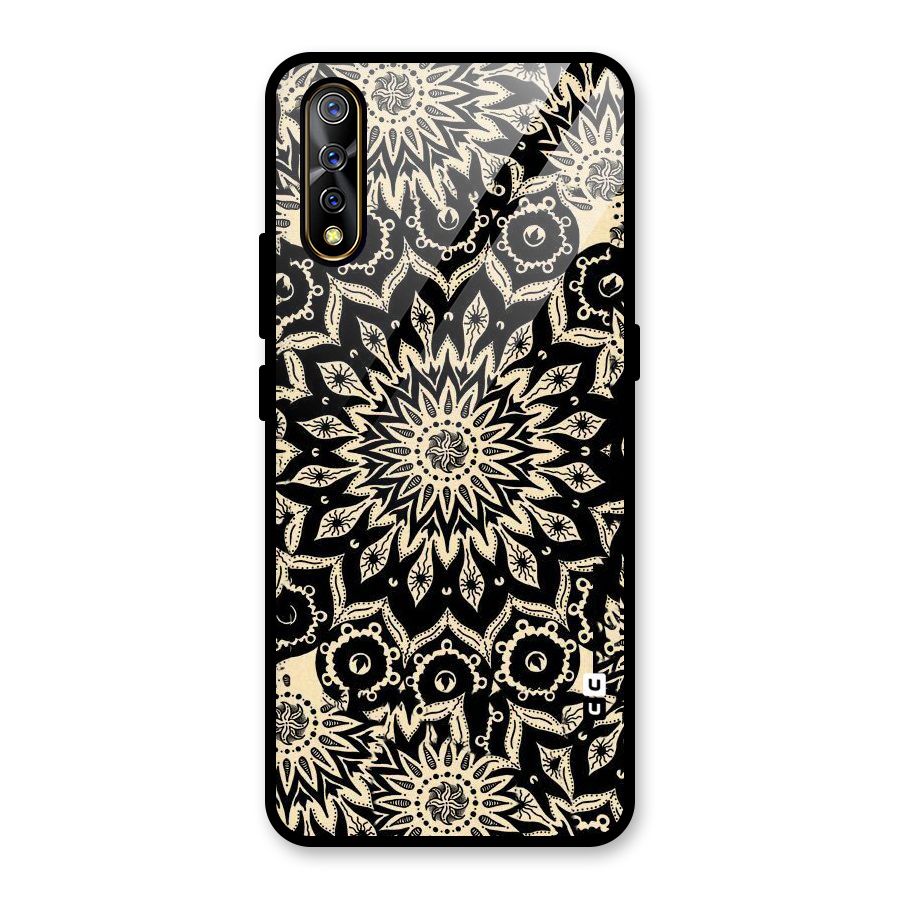 Golden Mandala Glass Back Case for Vivo S1