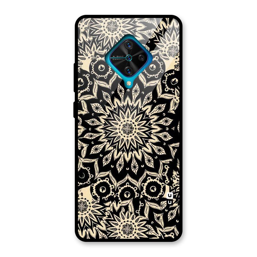 Golden Mandala Glass Back Case for Vivo S1 Pro