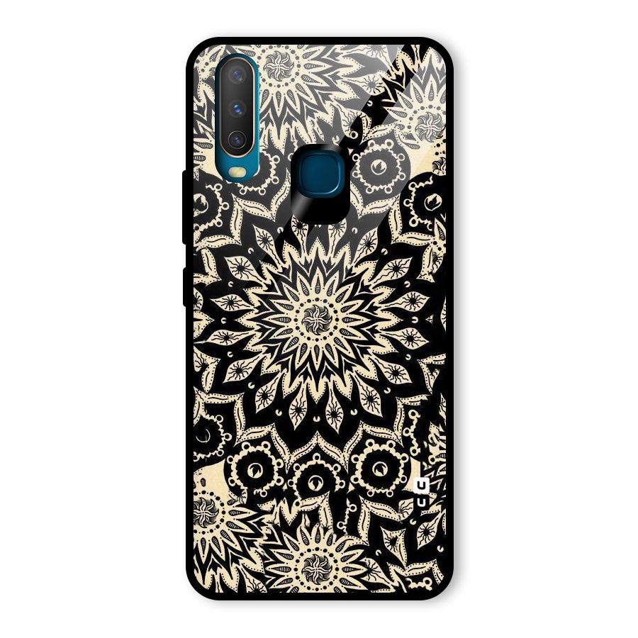 Golden Mandala Glass Back Case for Vivo U10