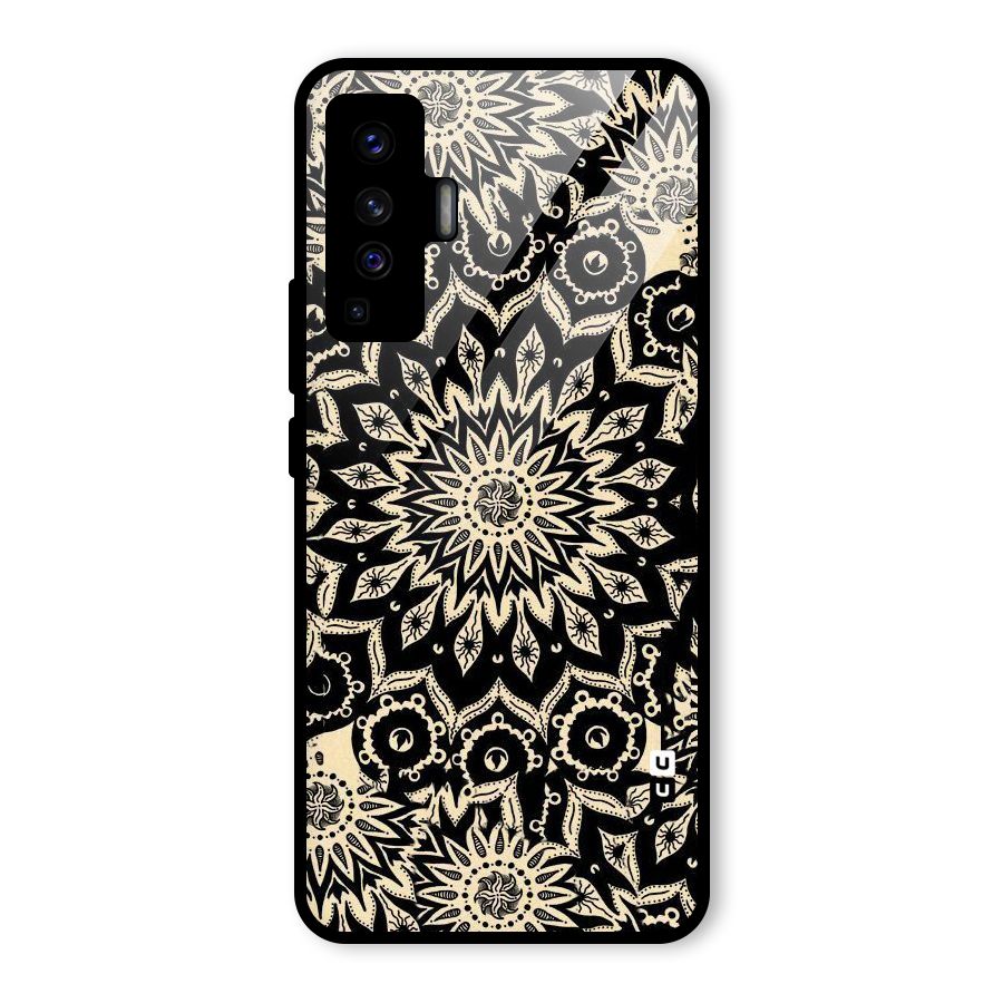 Golden Mandala Glass Back Case for Vivo X50