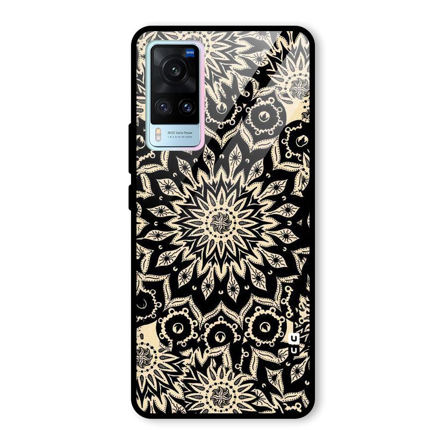 Golden Mandala Glass Back Case for Vivo X60