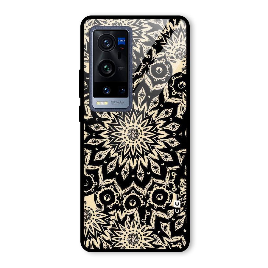 Golden Mandala Glass Back Case for Vivo X60 Pro Plus