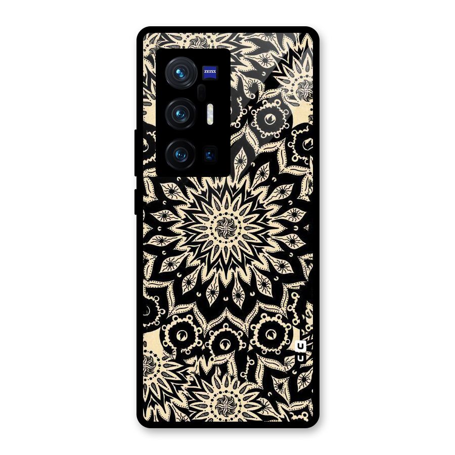 Golden Mandala Glass Back Case for Vivo X70 Pro Plus