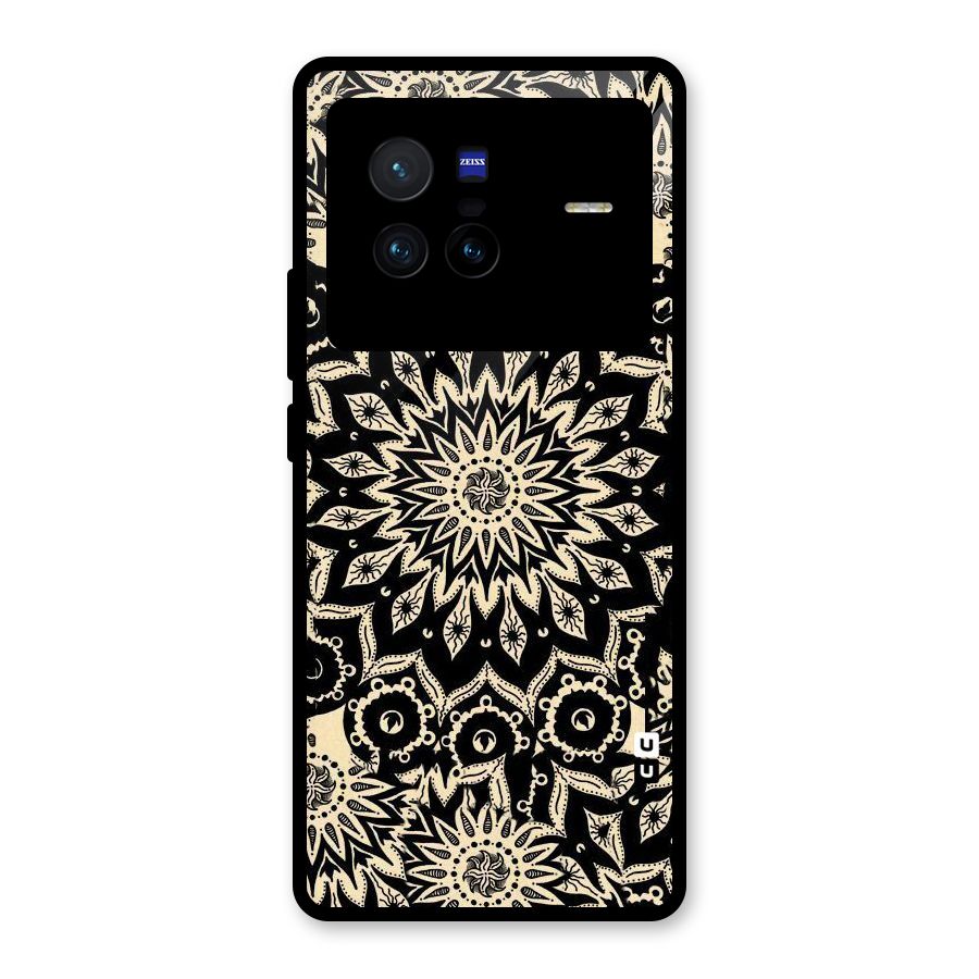 Golden Mandala Glass Back Case for Vivo X80