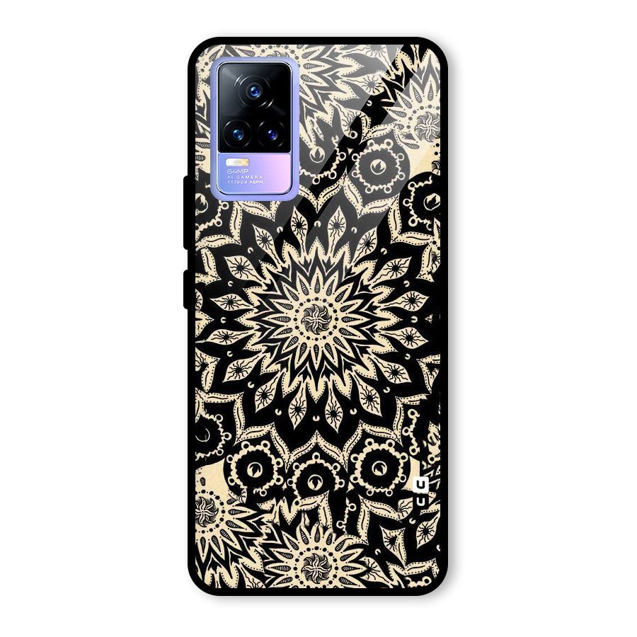Golden Mandala Glass Back Case for Vivo Y73