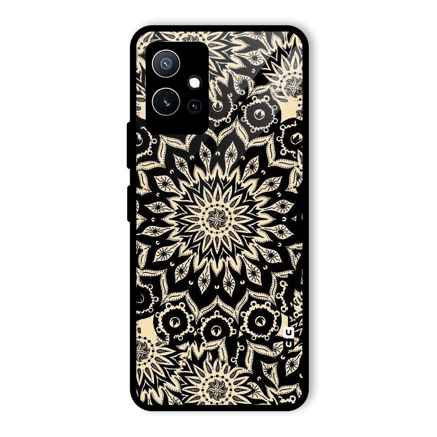 Golden Mandala Glass Back Case for Vivo Y75 5G