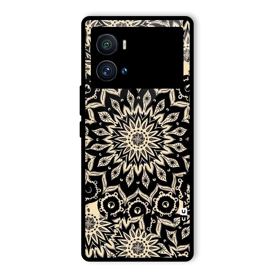 Golden Mandala Glass Back Case for Vivo iQOO 9 Pro