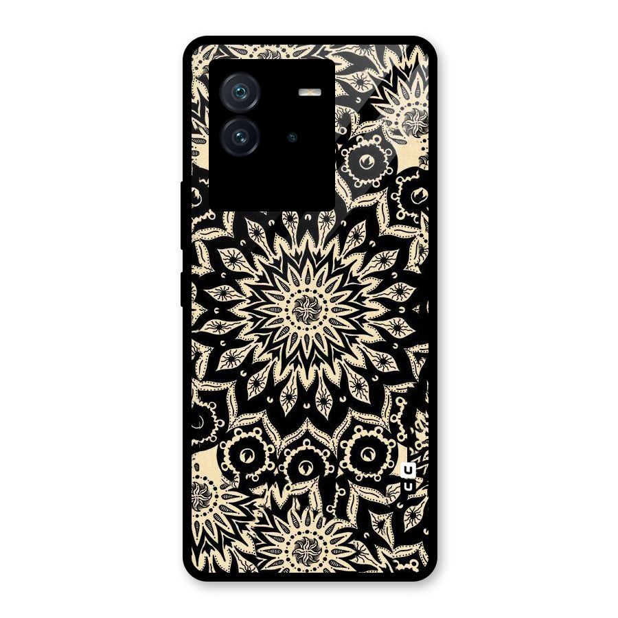 Golden Mandala Glass Back Case for Vivo iQOO Neo 6 5G