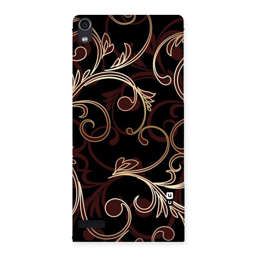 Golden Maroon Beauty Back Case for Ascend P6