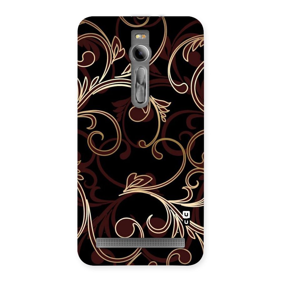 Golden Maroon Beauty Back Case for Asus Zenfone 2