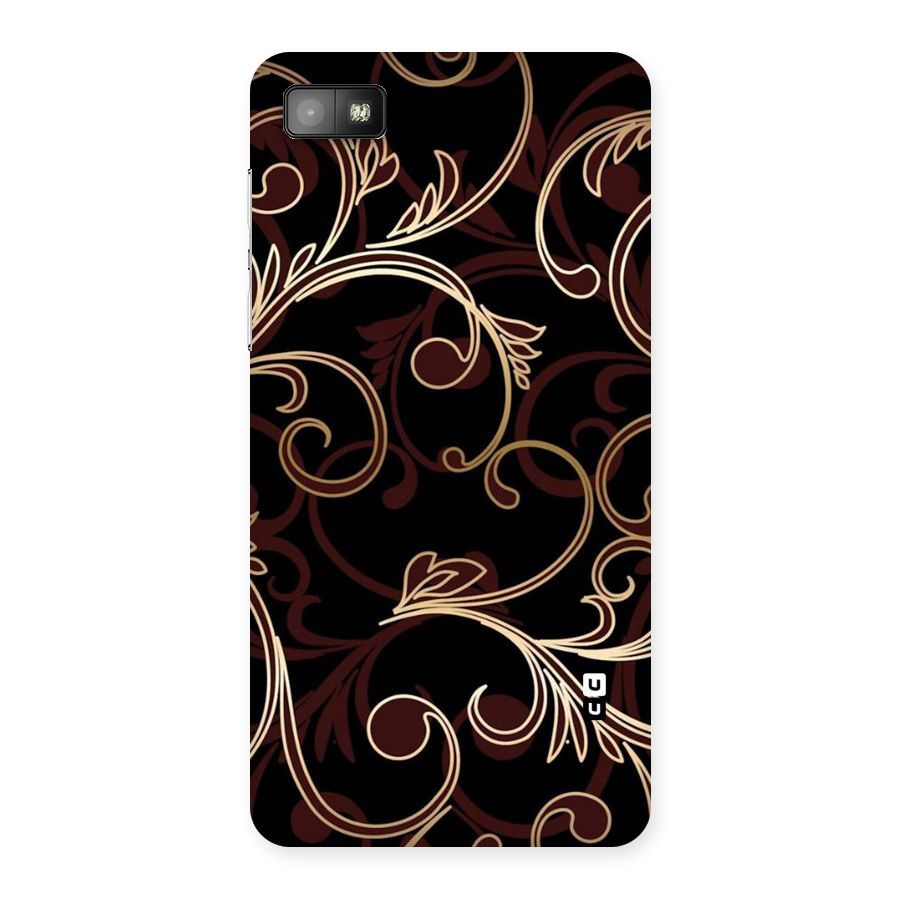 Golden Maroon Beauty Back Case for Blackberry Z10