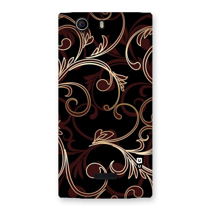 Golden Maroon Beauty Back Case for Canvas Nitro 2 E311
