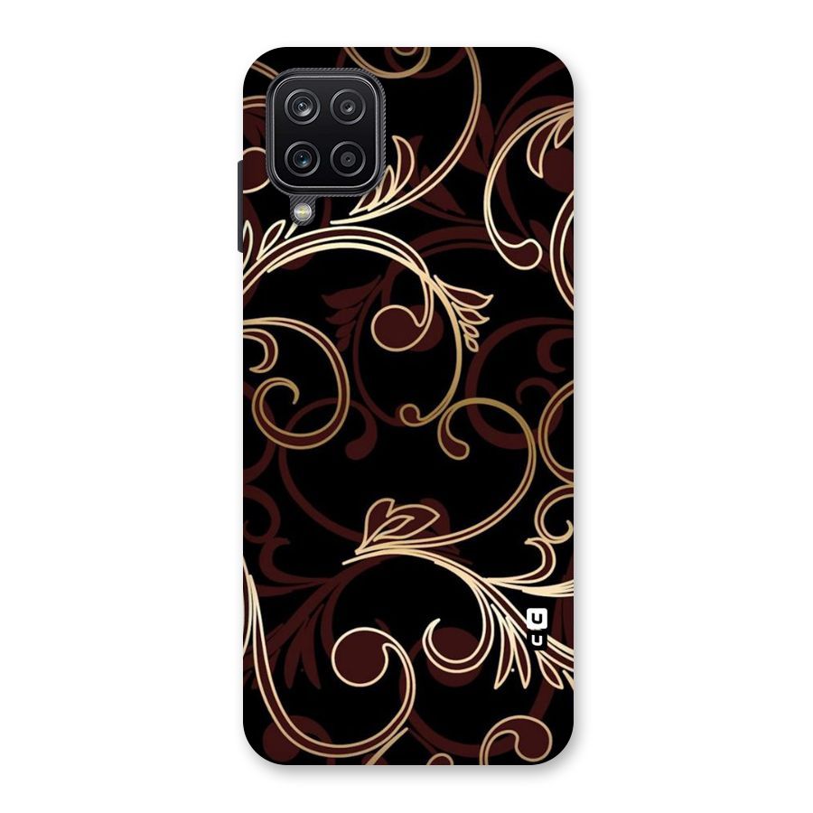 Golden Maroon Beauty Back Case for Galaxy A12