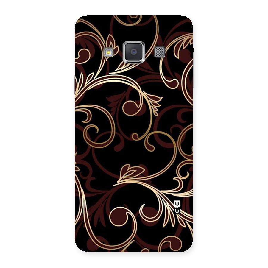Golden Maroon Beauty Back Case for Galaxy A3
