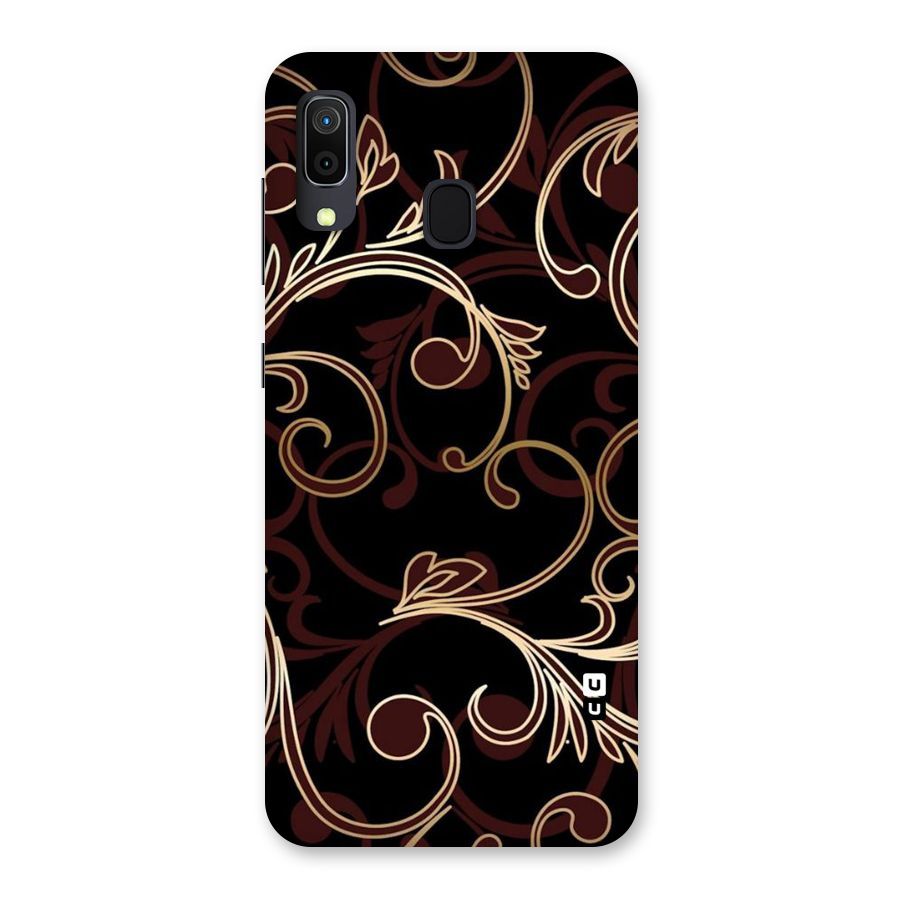 Golden Maroon Beauty Back Case for Galaxy A30