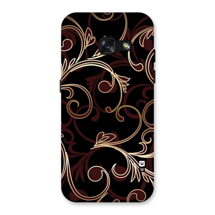 Golden Maroon Beauty Back Case for Galaxy A3 (2017)
