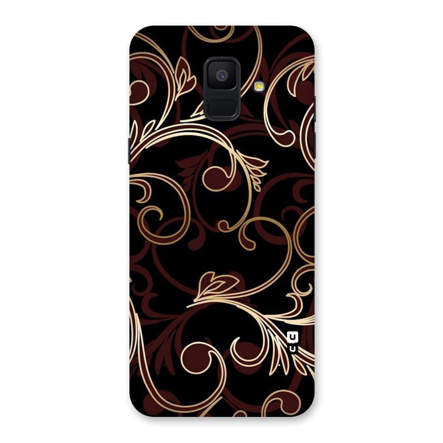 Golden Maroon Beauty Back Case for Galaxy A6 (2018)