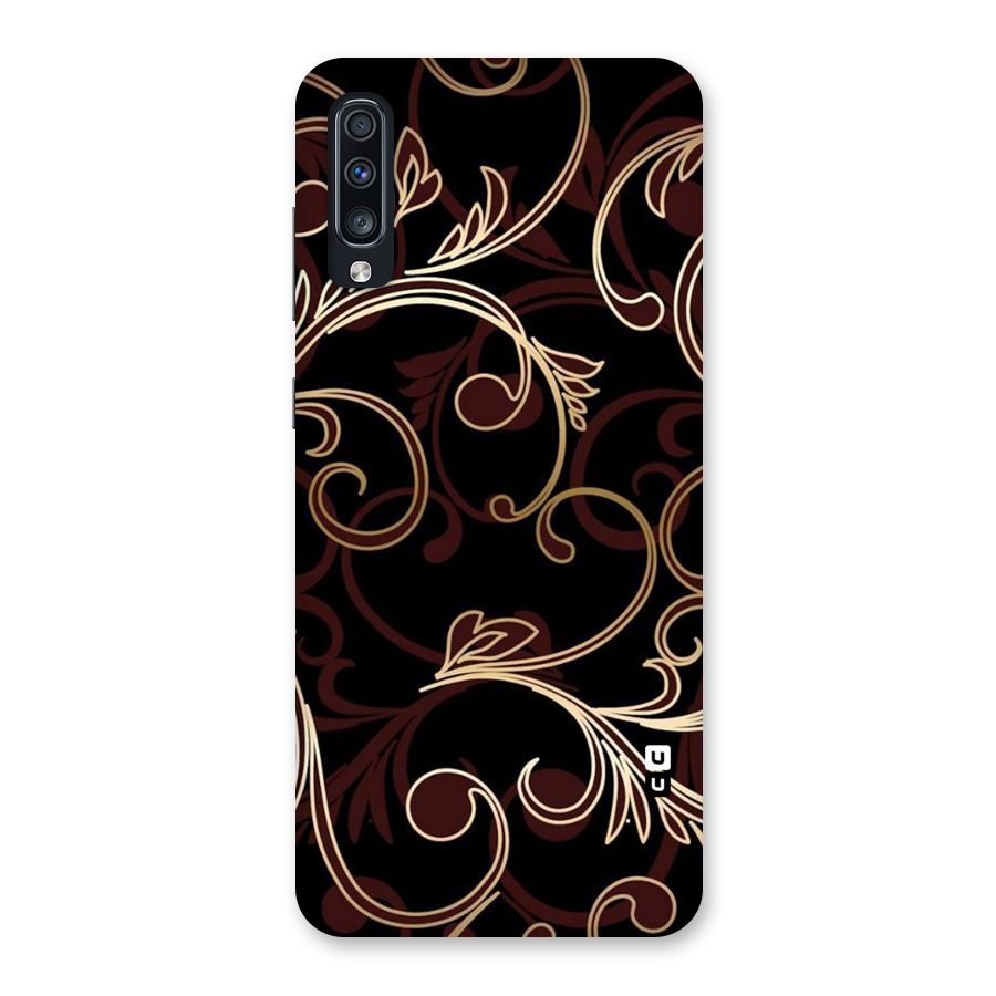 Golden Maroon Beauty Back Case for Galaxy A70