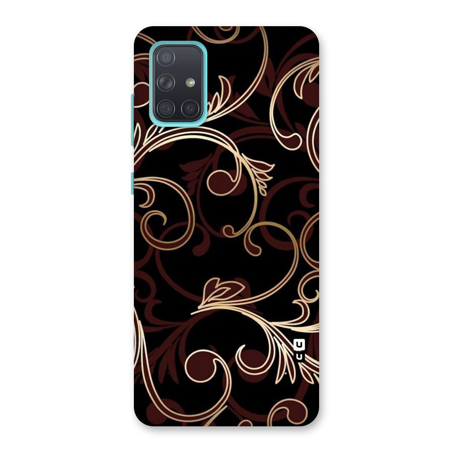Golden Maroon Beauty Back Case for Galaxy A71
