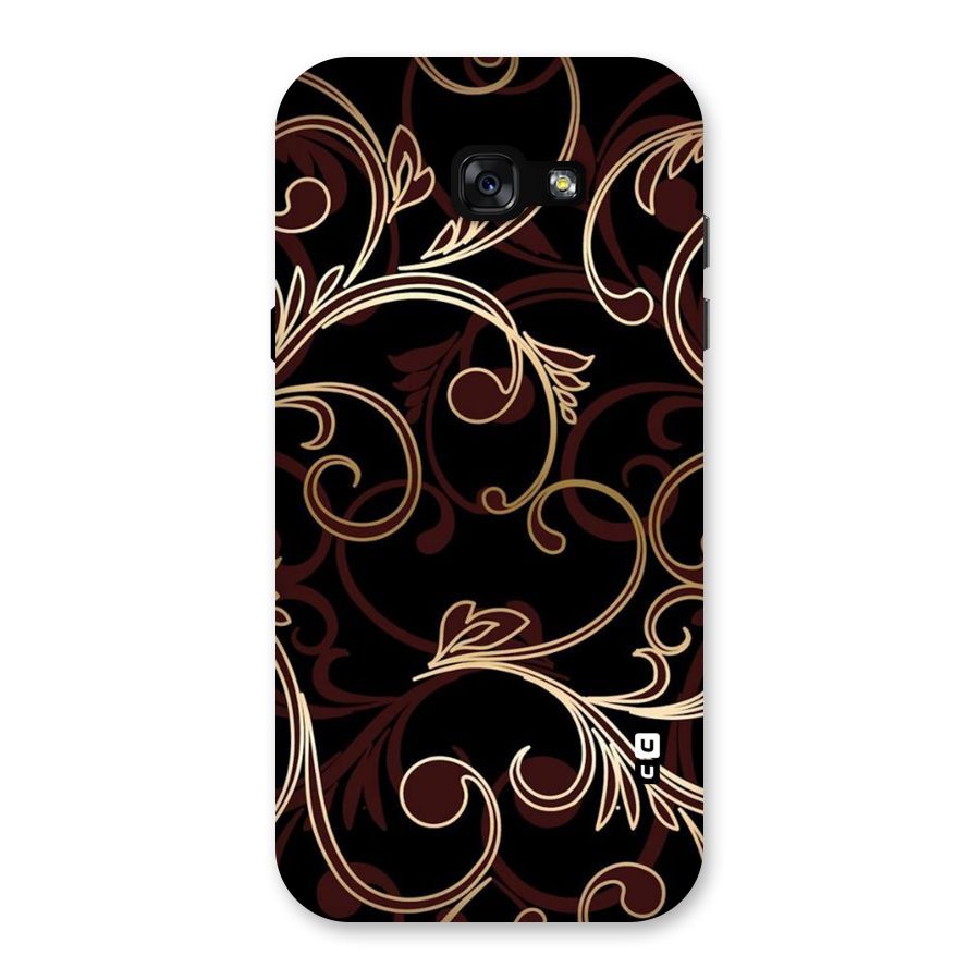 Golden Maroon Beauty Back Case for Galaxy A7 (2017)