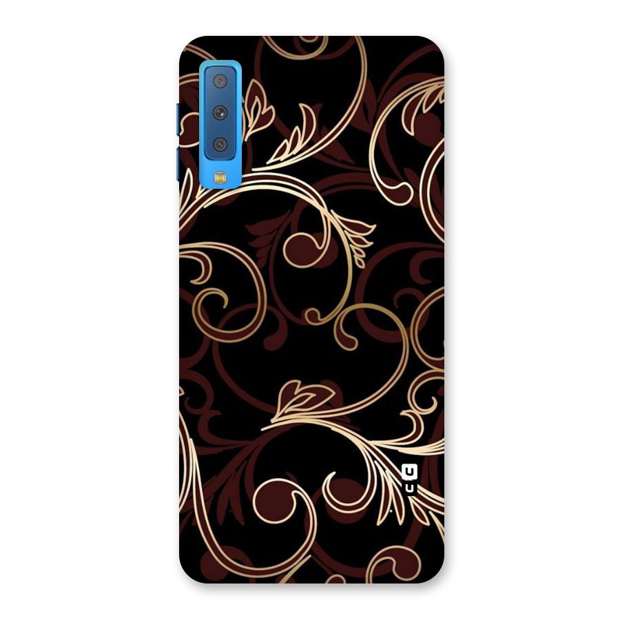 Golden Maroon Beauty Back Case for Galaxy A7 (2018)