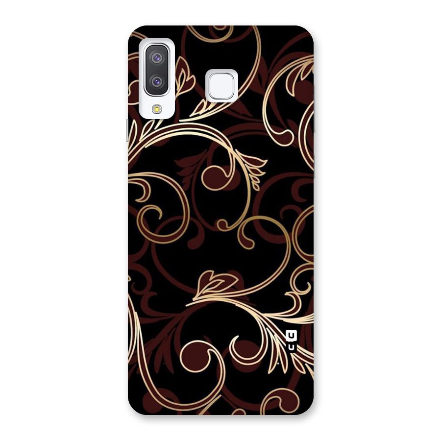Golden Maroon Beauty Back Case for Galaxy A8 Star
