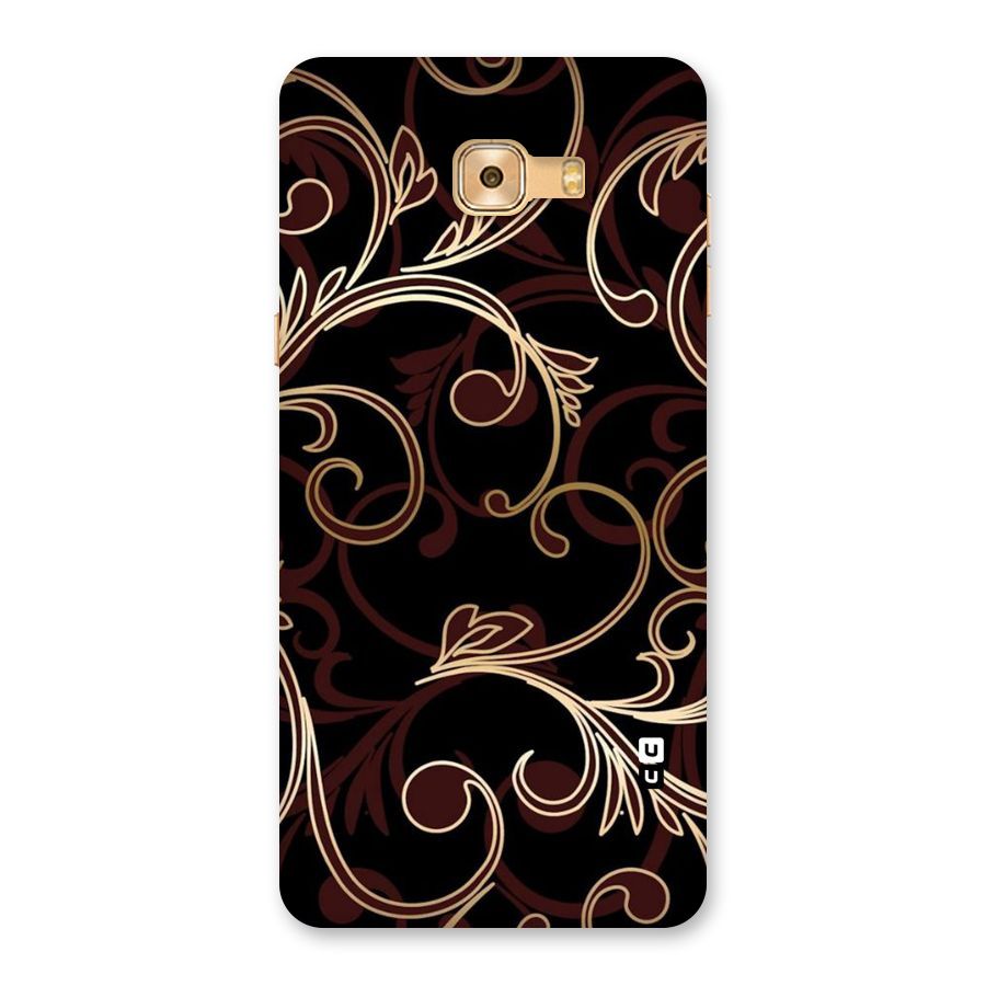 Golden Maroon Beauty Back Case for Galaxy C9 Pro