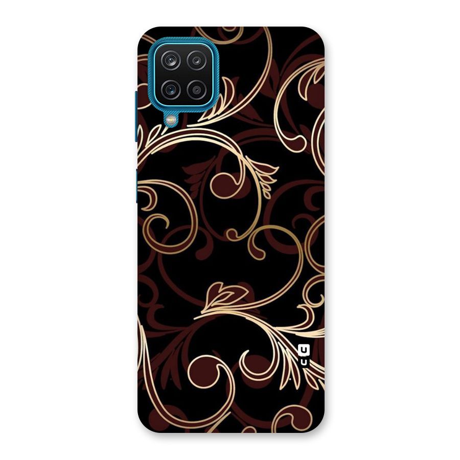 Golden Maroon Beauty Back Case for Galaxy F12