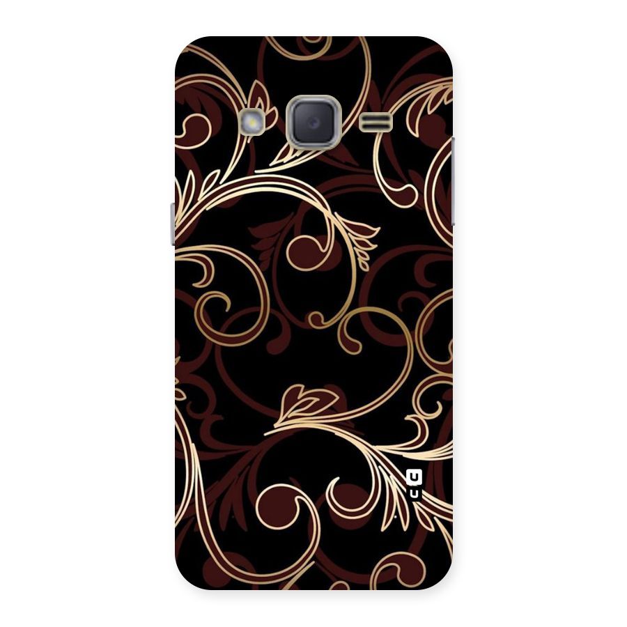 Golden Maroon Beauty Back Case for Galaxy J2