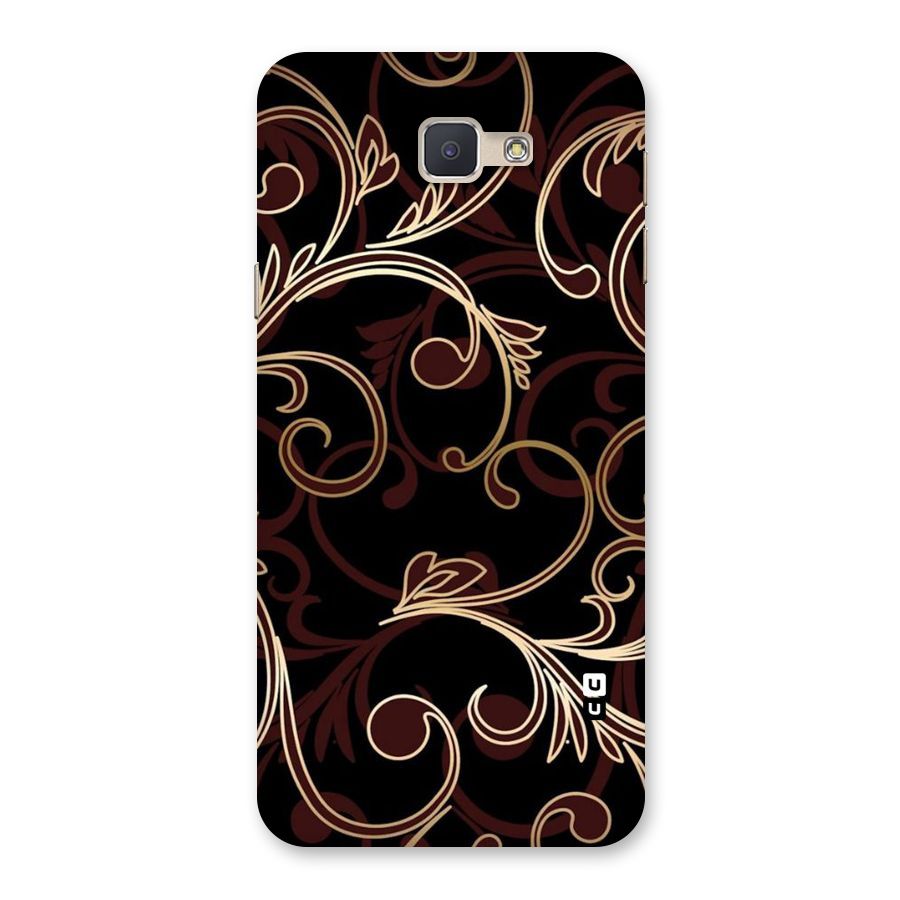 Golden Maroon Beauty Back Case for Galaxy J5 Prime