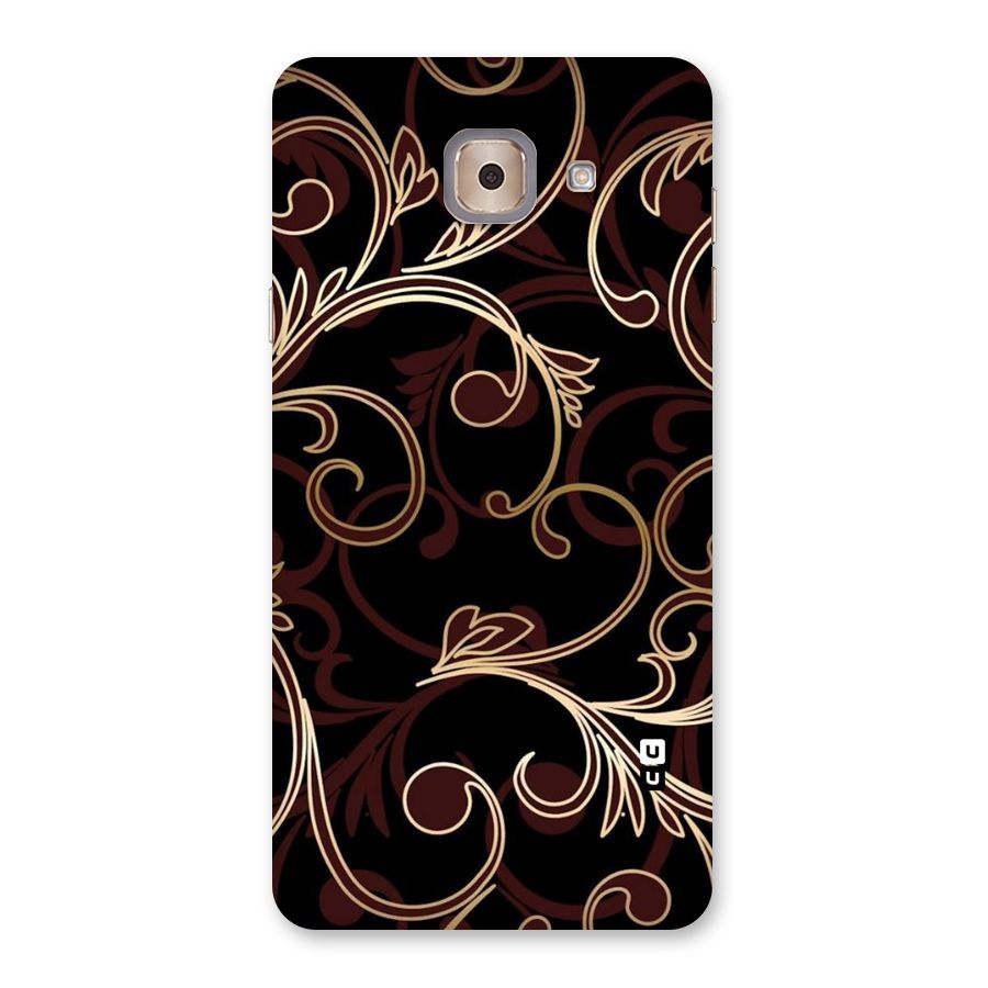 Golden Maroon Beauty Back Case for Galaxy J7 Max