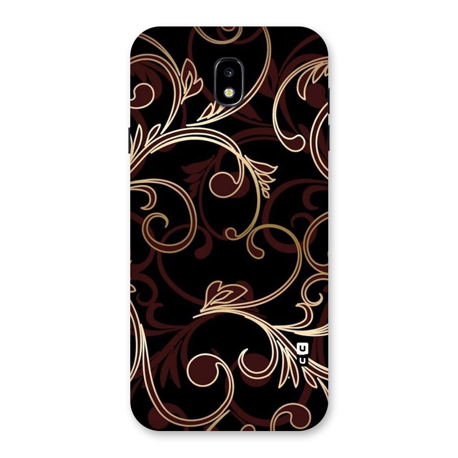 Golden Maroon Beauty Back Case for Galaxy J7 Pro