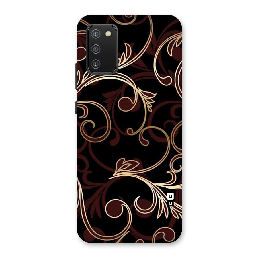 Golden Maroon Beauty Back Case for Galaxy M02s
