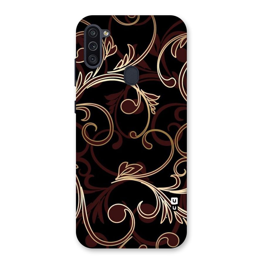 Golden Maroon Beauty Back Case for Galaxy M11