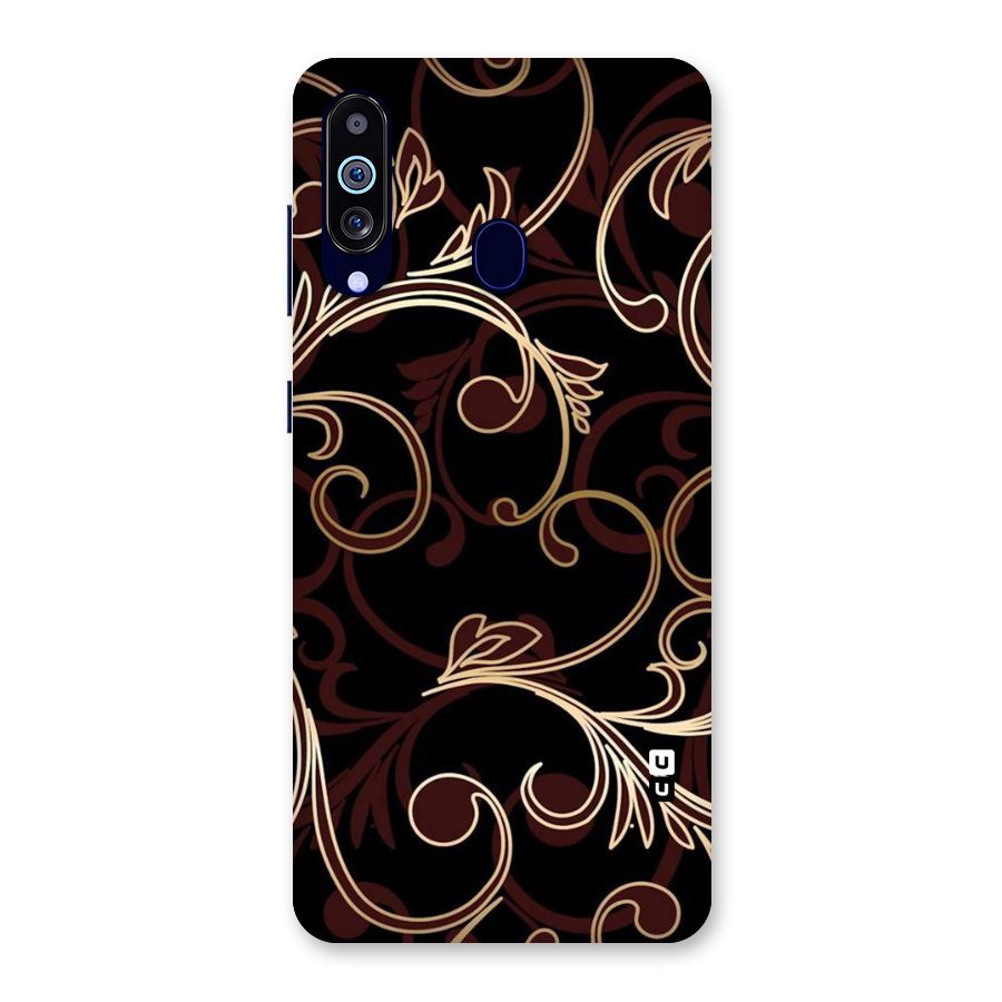 Golden Maroon Beauty Back Case for Galaxy M40