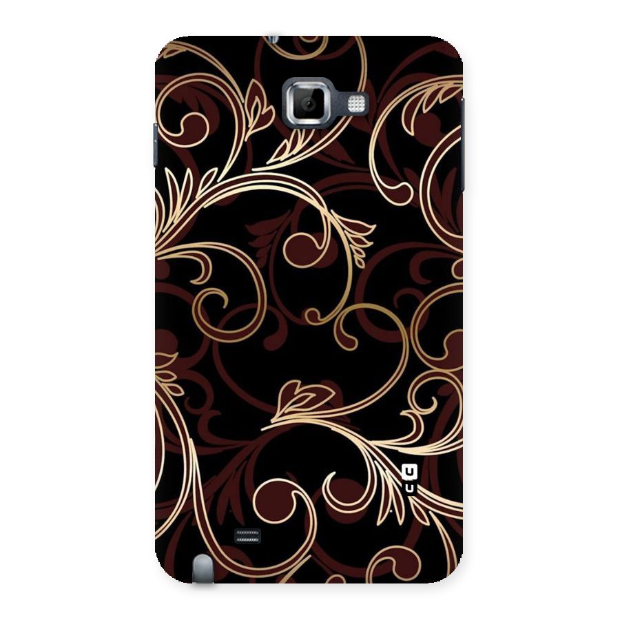 Golden Maroon Beauty Back Case for Galaxy Note