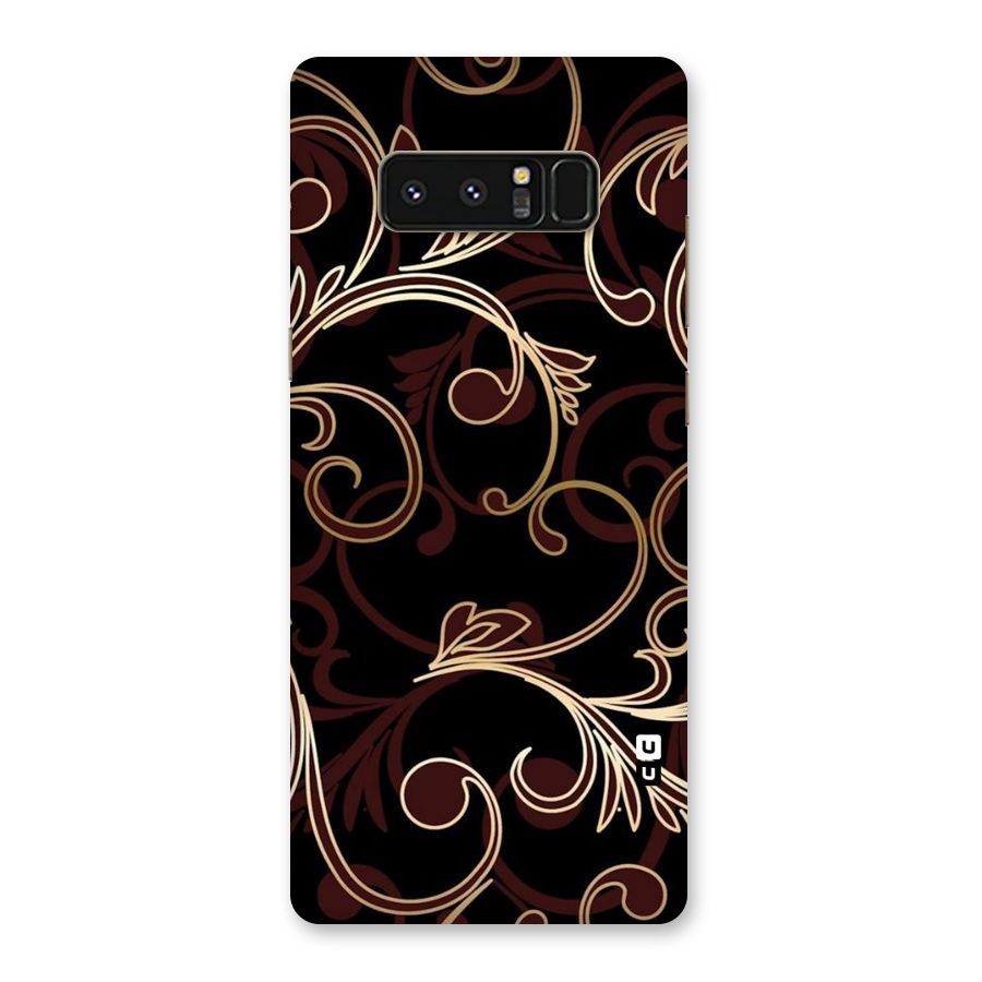Golden Maroon Beauty Back Case for Galaxy Note 8