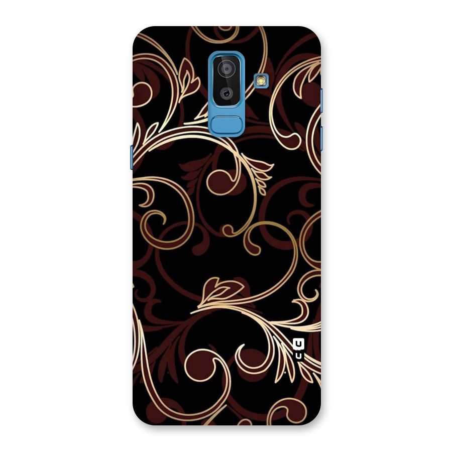 Golden Maroon Beauty Back Case for Galaxy On8 (2018)