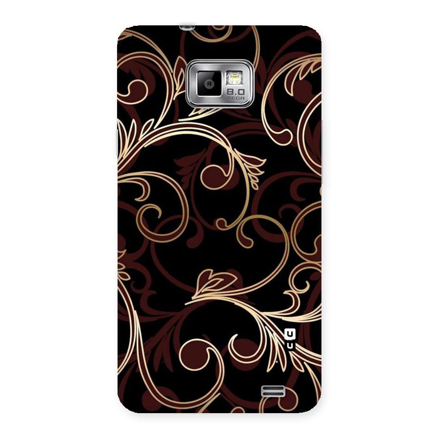 Golden Maroon Beauty Back Case for Galaxy S2