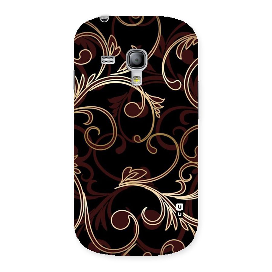 Golden Maroon Beauty Back Case for Galaxy S3 Mini