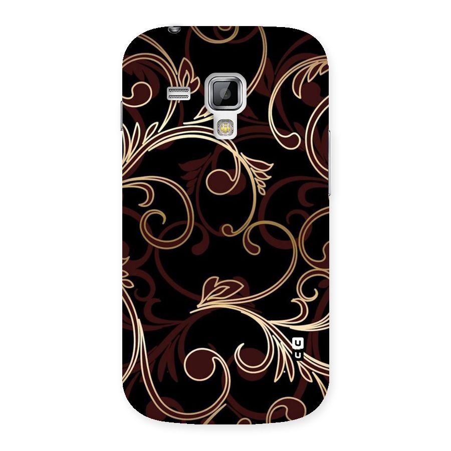 Golden Maroon Beauty Back Case for Galaxy S Duos
