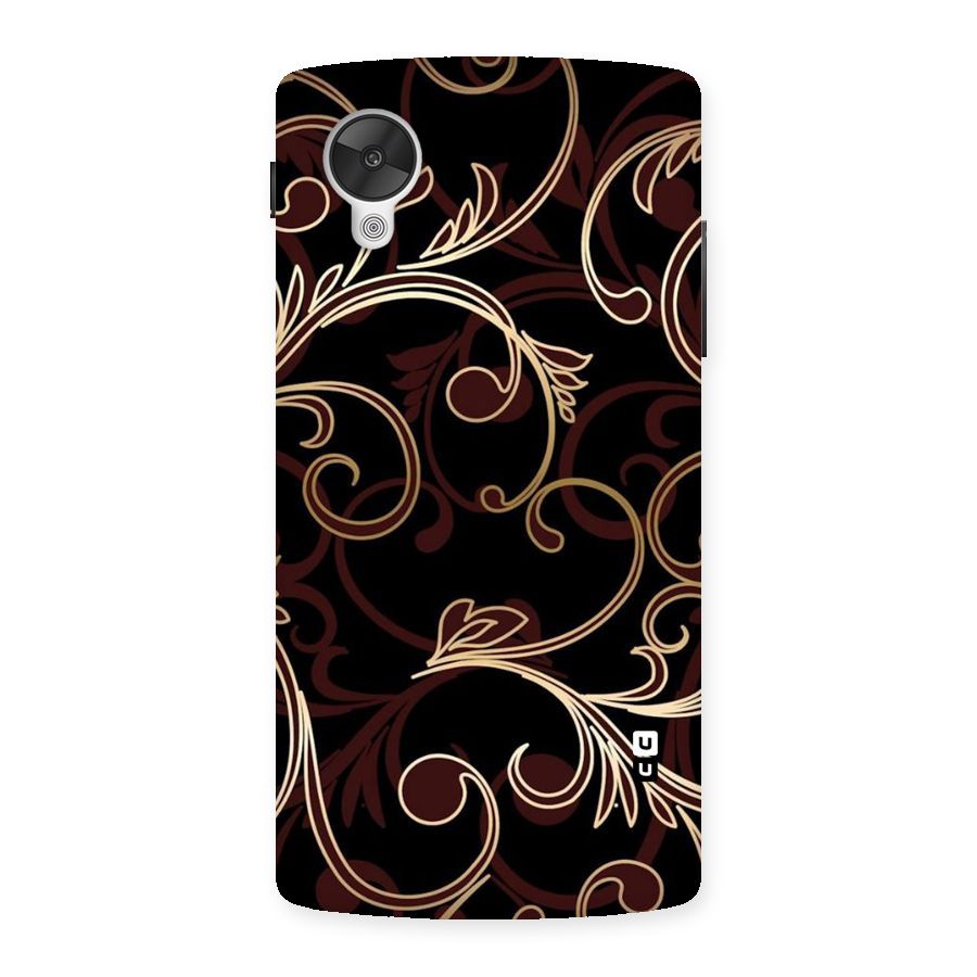 Golden Maroon Beauty Back Case for Google Nexsus 5