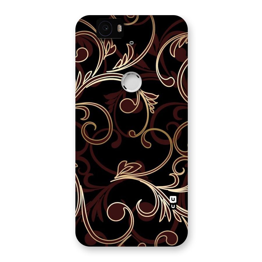 Golden Maroon Beauty Back Case for Google Nexus-6P